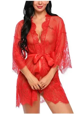 Bow Lingerie Pajama Set