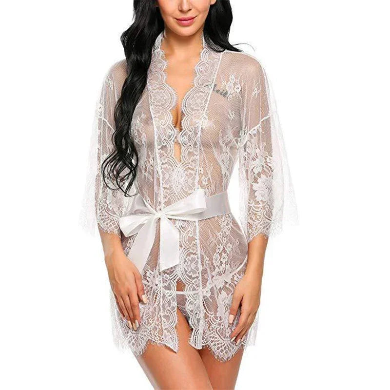 Bow Lingerie Pajama Set